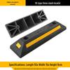 Rubber Parking Wheel Stopper: Anti-Collision PVC Wheel Limiter for Garages