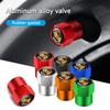 4PCS Cache-valve de pneu de voiture en métal Tige de roue Anti-poussière Bouchon d'air Étui Pour Porsche 918 911 718 Taycan Panamera Cayenne Boxster Cayman