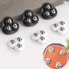 Three Bead Universal Wheel No Drilling Silent Wear-resistant Load-bearing Small Household Pulley KTY