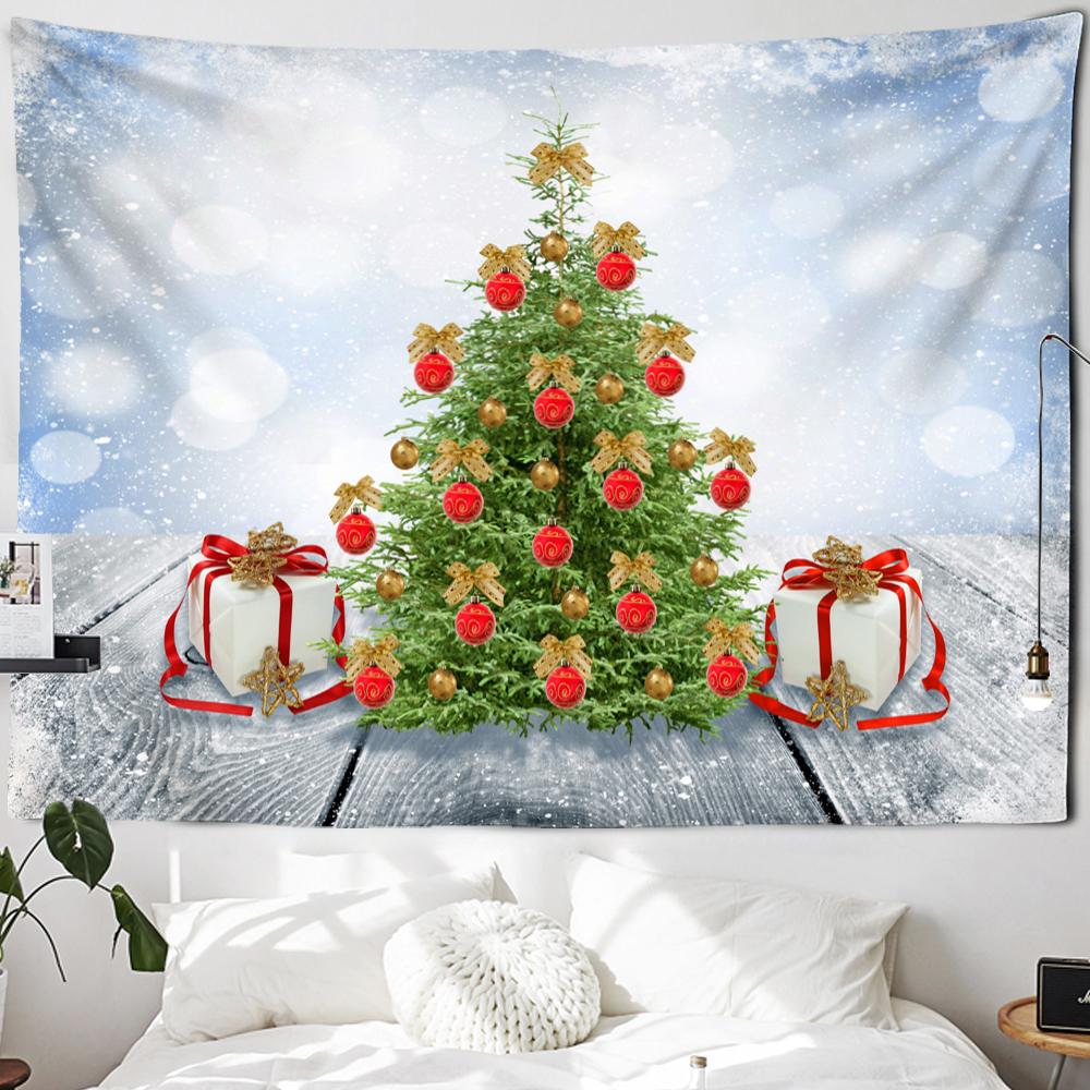 Kerstboom Tapijt Decoraties Muur Opknoping Nieuwjaar Tapijt Kerst Thuis Yoga Mat Bed Cover Strand Mat Cadeau