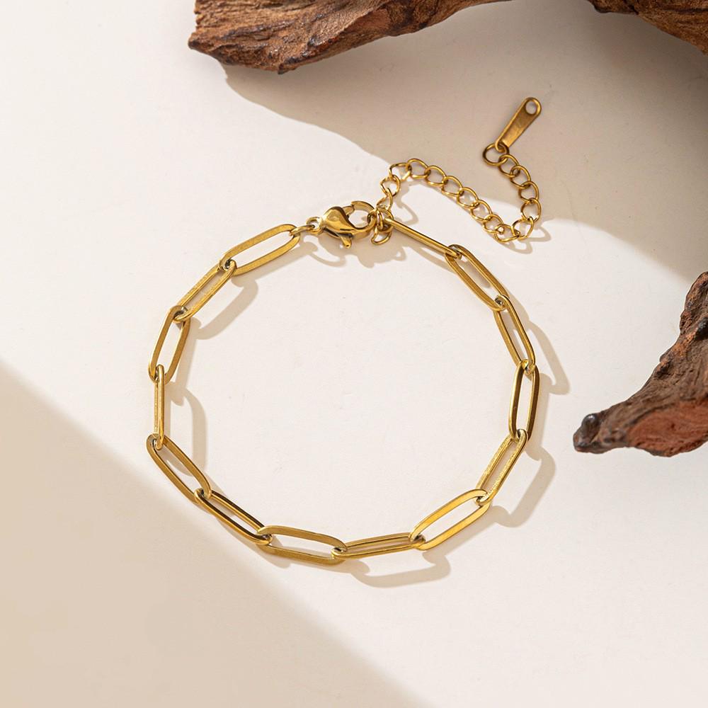 European-American Fashion Three-Layer Flat Snake Chain Layered Necklace for Women - Metal Cross Clavicle Chain
