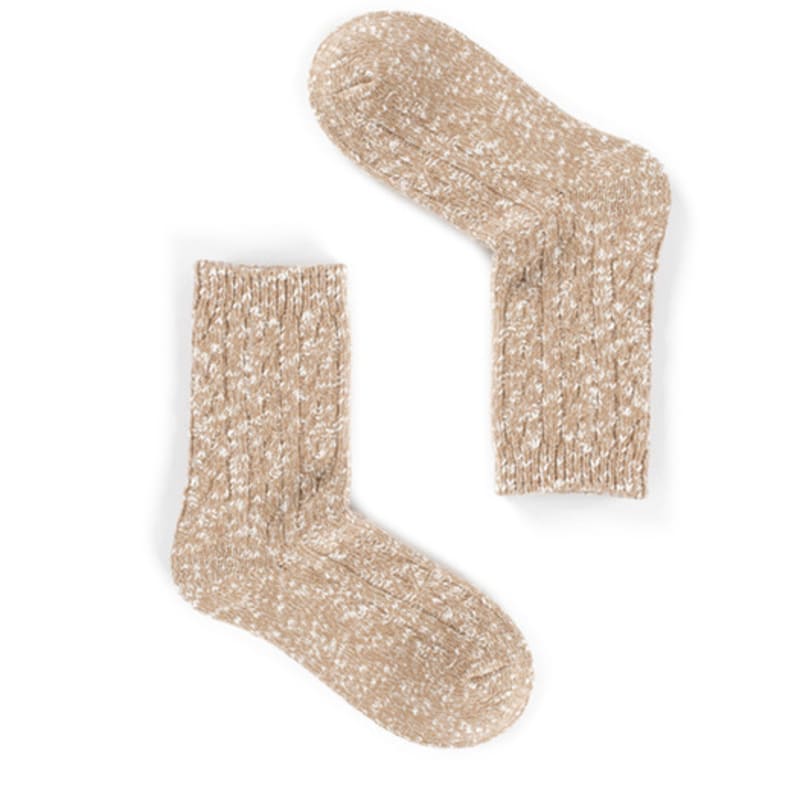 Abiruz Women's Dual Wool Socks Beige
