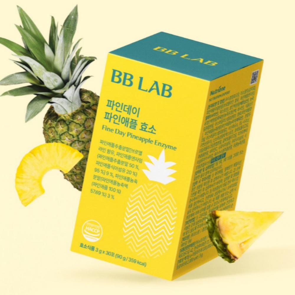 BB LAB Fine Day Ananásový enzým 30 tyčiniek / Probiotiká / Vláknina