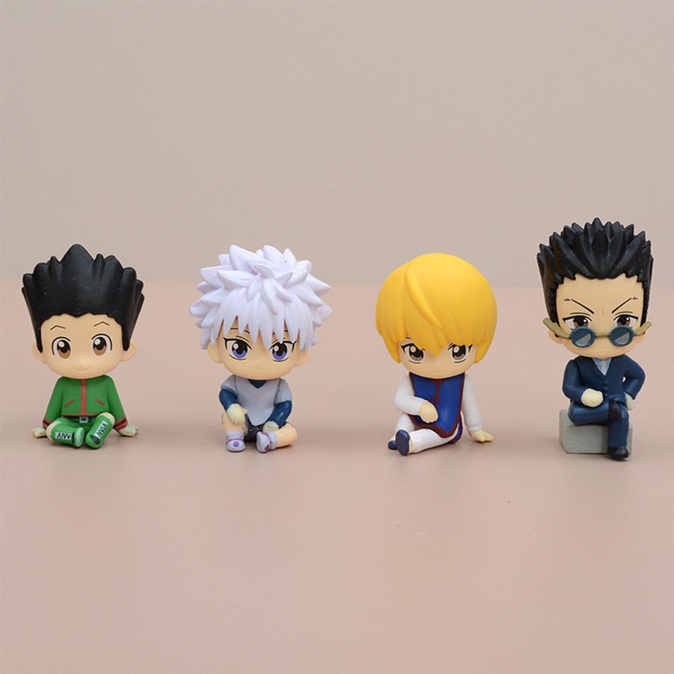 Anime figure Aixlan Gon Freecss Figure Killua Zoldyck Kurapika Hisoka Figure Feitan Mini Model Dolls Toy Gifts