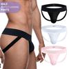 Men's Modal T-Back Thongs, Breathable Low Rise Underwear with Hip Lifting Support, Comfortable Elastic Jockstrap Style Panties
