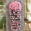 Yousheng Outdoor Artificial Fall Fake Flowers Hanging Vines UV Resistant Faux Flowers Realistic Look Home Garden Decor