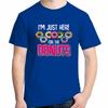 Im Just Here For The Donuts Fashion Print T Shirt Cute Donut Lover Funny Summer Cotton Unisex Oneck Short Sleeve Tshirts