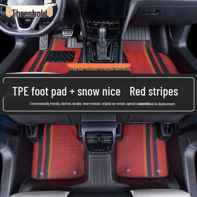 Geely Galaxy A7 Complete TPE Floor Mats Set with Door Sills - 26 New Style Foot Pads