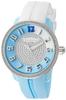 Watch CRAZY Medium Light Blue Dial Stainless Steel Mineral Glass Quartz Limited Model 42MM Watch TY930110S White [Tendence] Women's [Item]