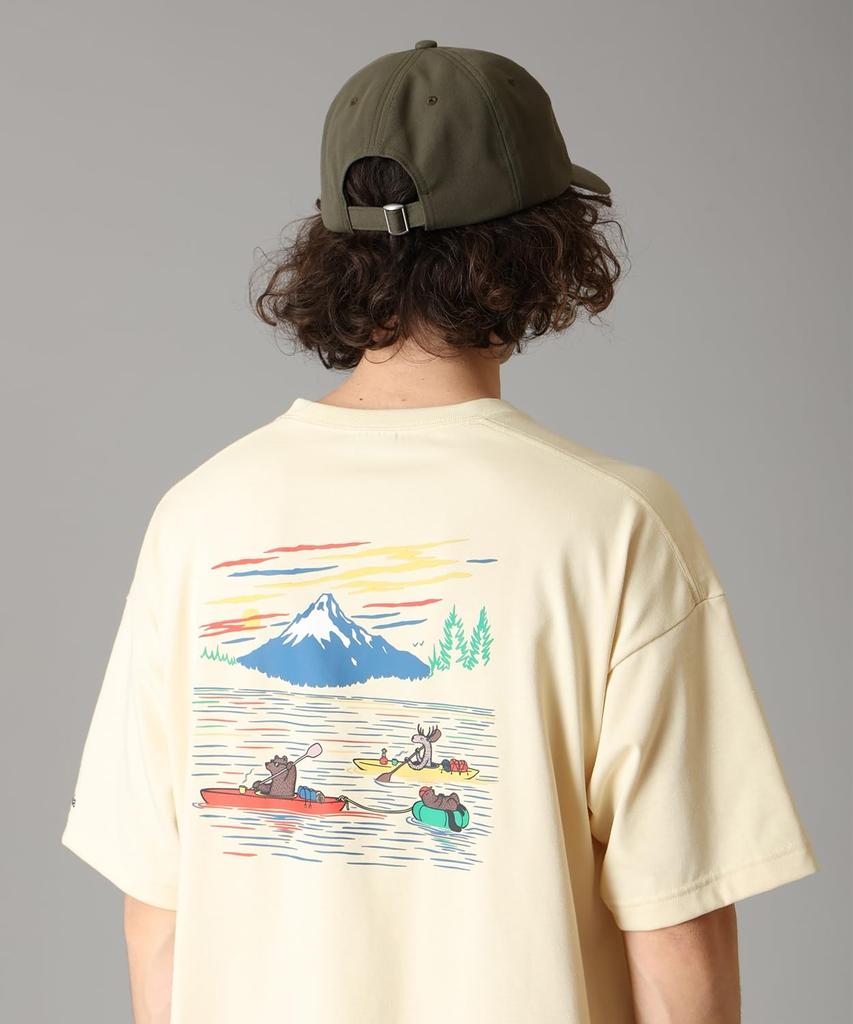 Lake To Avenue Graphic Short Sleeve PG2040 Glove Yellow River Size M [Columbia] T-Shirt