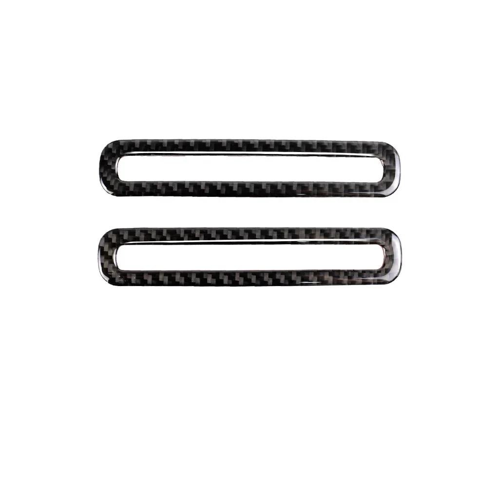 For Ford Mustang 15-17 Carbon Fiber Car Door Air AC Outlet Vent Molding Cover Trim Sticker Car Styling Auto Accessories Decals
