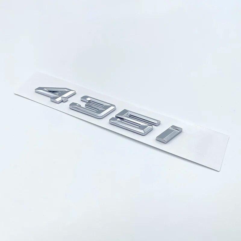 New Numbers Letters 420i 428i 430i 435i 440i ABS Emblem for BMW 4 Series F32 F33 F36 G22 G23 Car Trunk Nameplate Logo Sticker