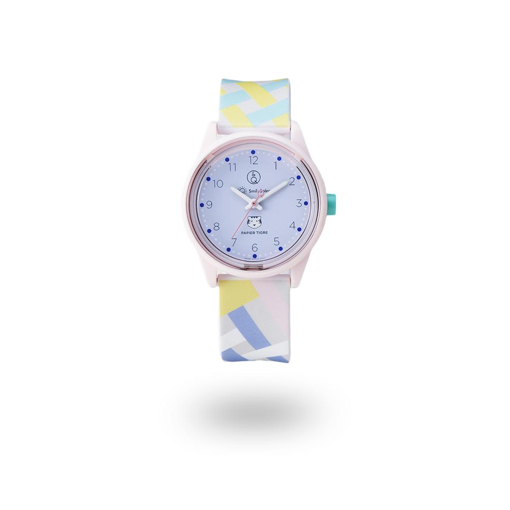 Citizen Analog Smile Solar Uhr mit wasserdichtem Urethan PAPIER TIGRE KOLLABORATION LE ROSE Q&Q Armband, UHR, (Größe M)