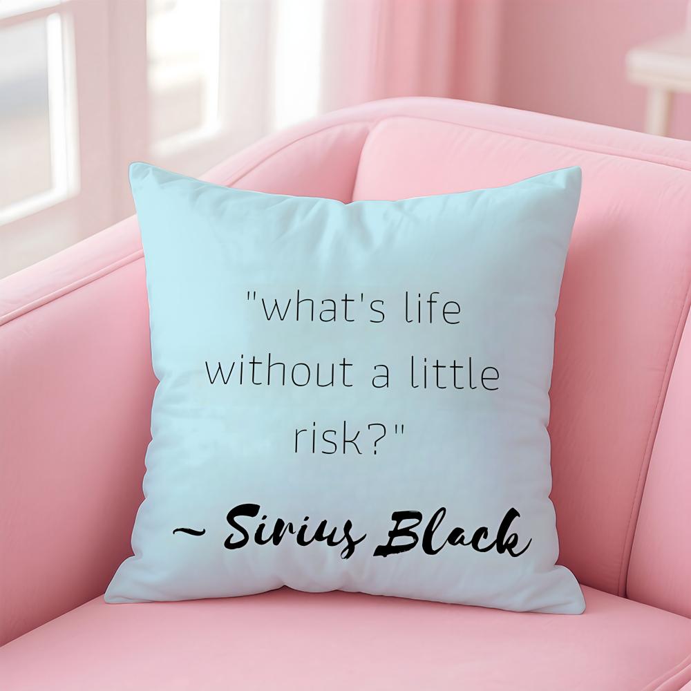 PPersonalized Quotes Cushion Cover Pillow Case Soft Friendly Fabric  Concealed Zipper