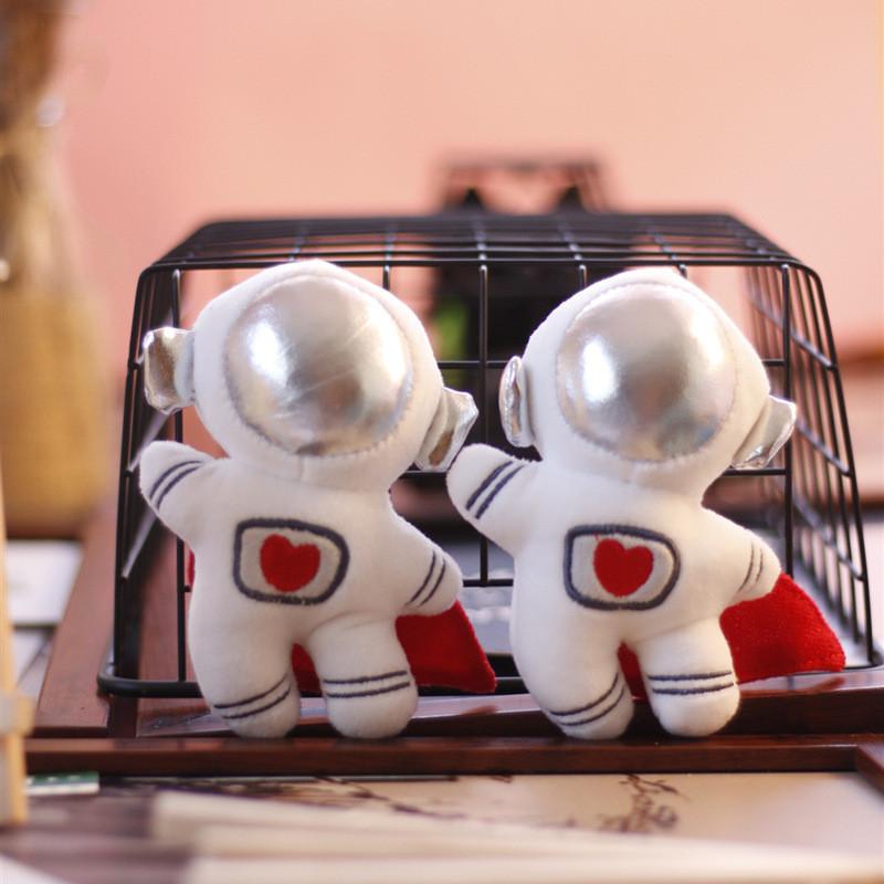 Soft Astronaut Plush Keychain Adorable Short Plush Childrens Backpack Charm Wholesale Factory Supply