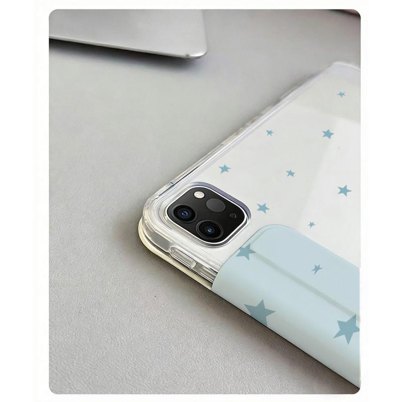 Magnetic Detachable Multi-Fold Case IPad 10.2 10.9 Air 11 Pro With Auto Sleep Acrylic PU Leather Cartoon Style