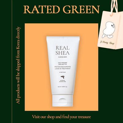 RATED GREEN REAL SHEA PROTEIN LEAVE-IN TREATMENT 150ml Nowash Hair Mask Pack Damaged Hair Dye Hair