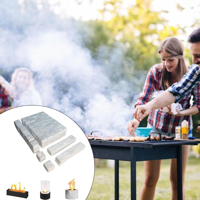 96Pcs Bioethanol Fuels Carbon Felt Wick Small Ceramic Wool Wick for Table Top Fire Pit, Bioethanol Fireplaces Easy To Use