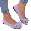 Women Bow Detail Pointed Toe Ballet Flats Slip On Low Heel Comfortable Casual Shoes for Daily Wear