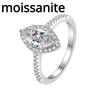 D kleur 1ct moissanite ring sterling zilver damesring mode s925 sterling zilveren verlovingsring diamanten ring trouwring cadeau voor vriendin