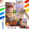 Digital Oil Painting Art Kit Toy Story Gardening Handmade Coloring Painting Home Decor