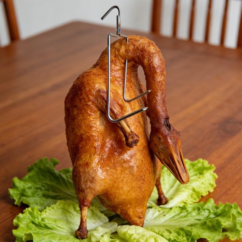 Packung mit 10 Fleischhaken aus Edelstahl zum Grillen, Kochen im Freien, Trocknen, BBQ, Aufhängen von Wurst, Hähnchen, Rindfleisch