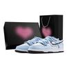 Dunk Snow Trace Sky 1 Heart Box Abrasion Resistant Low Top Skateboard Shoes Unisex Blue HF5441-100(Team773-1-)