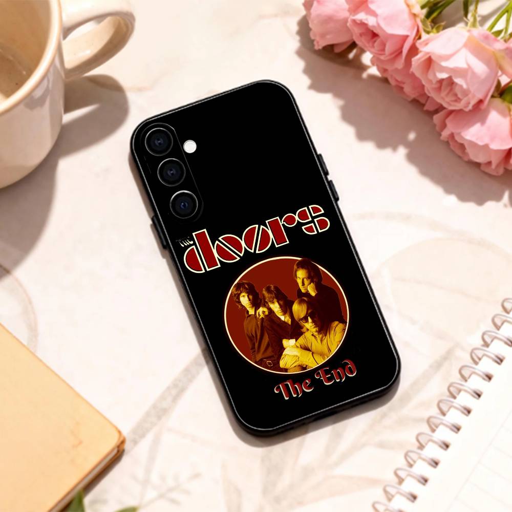 Psychedelic Rock The Doors Phone Case For Samsung Galaxy A73,A72,A71,A70,A53,A52,A51,Others Soft Black Shell