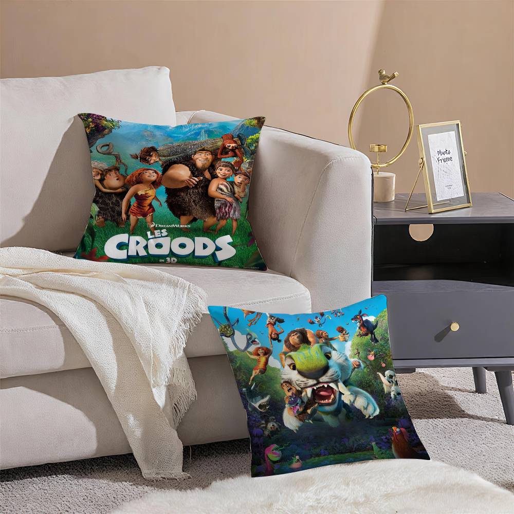 Söt CroodarnaS Kuddfodral Bekväm Soffa Säng Silkeslen elegant Dold dragkedja Dekorativt kuddöverdrag