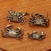 Crab Brass Figure Home Decor Ornaments, Tea Pets, Creative Crafts Collection