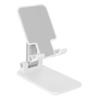 Mobile Phone Holder Folding Retractable Multifunctional Desktop Stand for Chasing Drama Playing TabletWhite