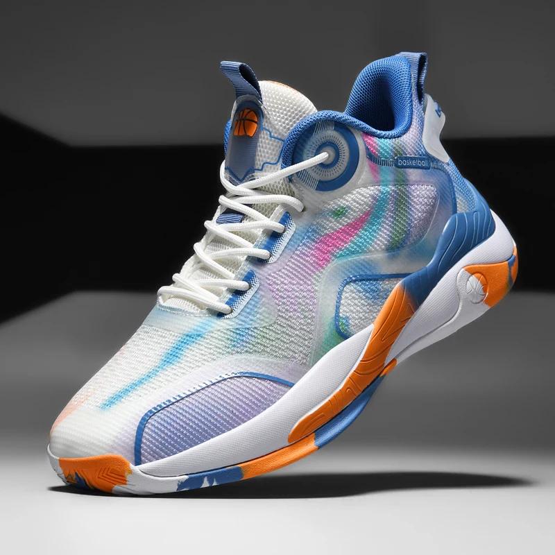 Men's Basketball Shoes Field Non-Slip Athletic Outdoor Sports Male Original Breathable Sneakers Training Student Basket Shoes