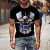 T-shirt Estiva 2024 Calda Mazinger Z da Uomo Robot Animazione Stampa 3D Manica Corta Taglia Grande Larga Comoda Traspirante Top