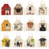Creative Dog Pattern Apron Women Apron Kitchen Kitchen Apron Kitchen Apron Women Ladies Cooking Apron Kids Apron