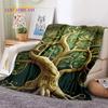Lebensbaum Natur Wikinger Yggdrasil Nordisch Weiche Flanelldecken, Überwurfdecke Bequeme Decke für Picknick Betten Zuhause Schlafzimmer