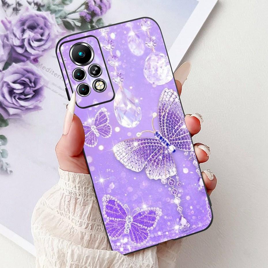New Design Phone Case For Infinix Note 11 Pro 11S X697 X698 X663 Black Silicone Soft Back Cover For Infinix Note11 11S 11Pro
