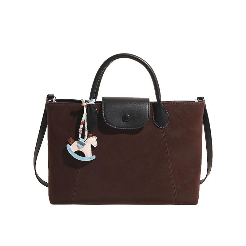 Einfache und beliebte lässige tragbare Tasche, vielseitige Damen-Mode-Umhängetasche mit Kontrastfarbe, personalisierte Retro-Schultertasche