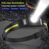 LED Headlamp Waterproof Rechargeable Super Bright High-Lumens Motion Sensor Head Lamp Flashlight Camping Accessories