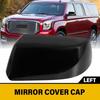 Left Side Mirror Covers Caps Fits 2015-2020 Chevy Tahoe GMC Yukon XL Gloss Black