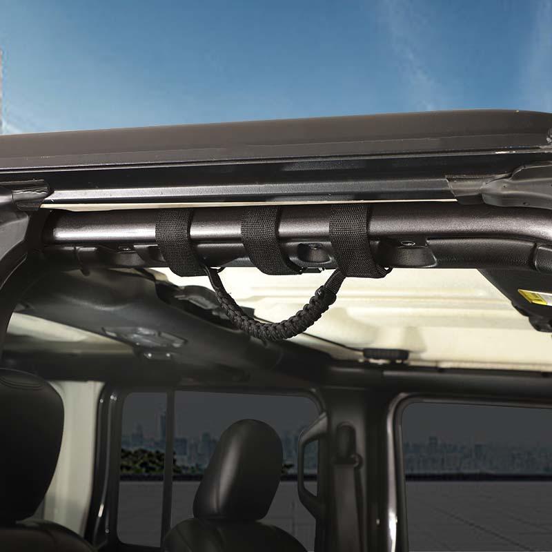Car Umbrella Rope Roof Top Handle With Light For Jeep Wrangler JL/ Gladiator JT JK 2007-2024