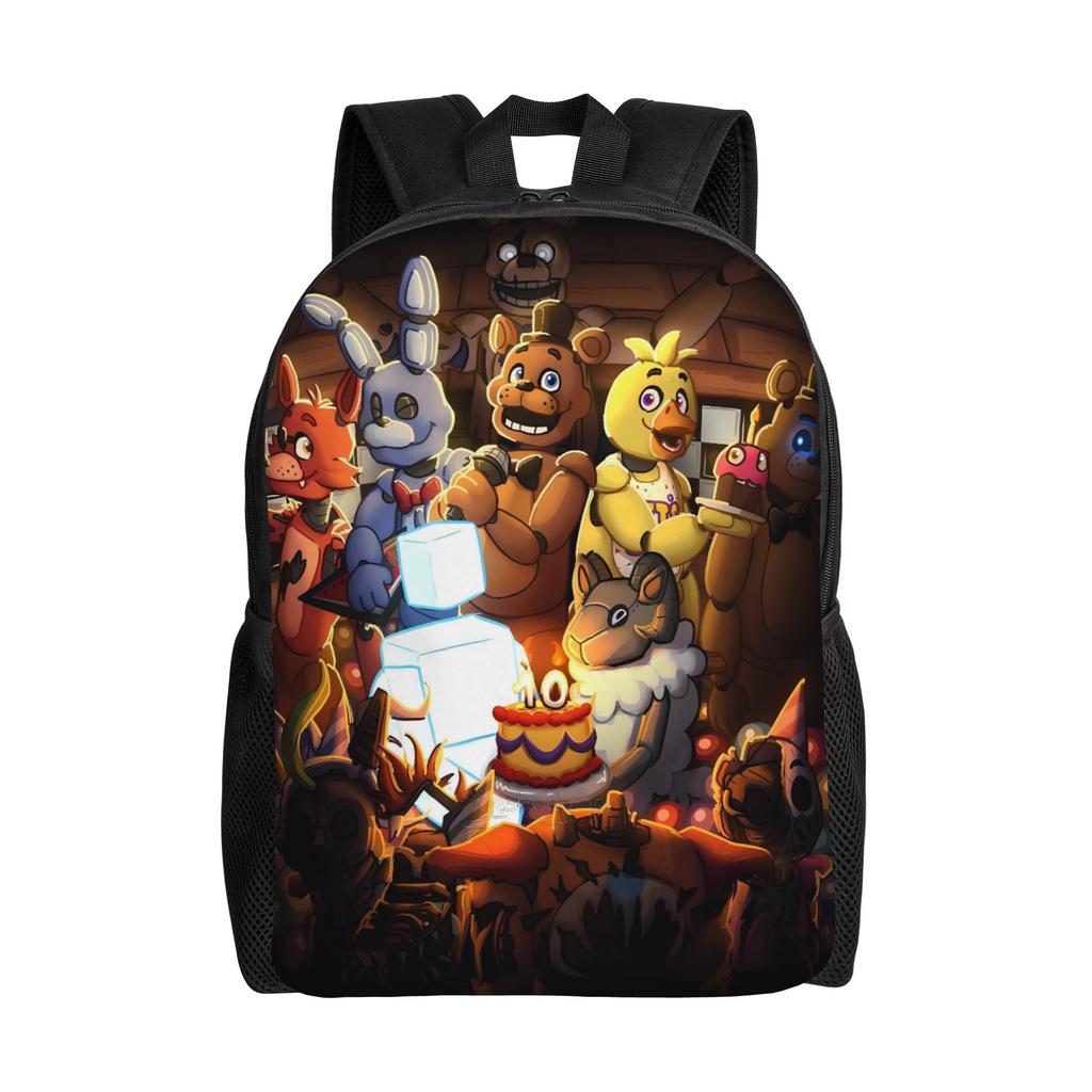 FNAF Horror Game Rucksack Jugend Print Rucksäcke Polyester Streetwear High School Taschen Universität Designer Rucksack