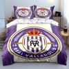 Purple Real Valladolid Logo Bedding Duvet Cover Set Duvet Cover Pillowcases  (1*Duvet Cover 2*Pillowcases, Without Duvet Insert)