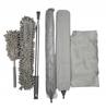 Cleaning Set with Telescopic Pole 6 Elements Gray