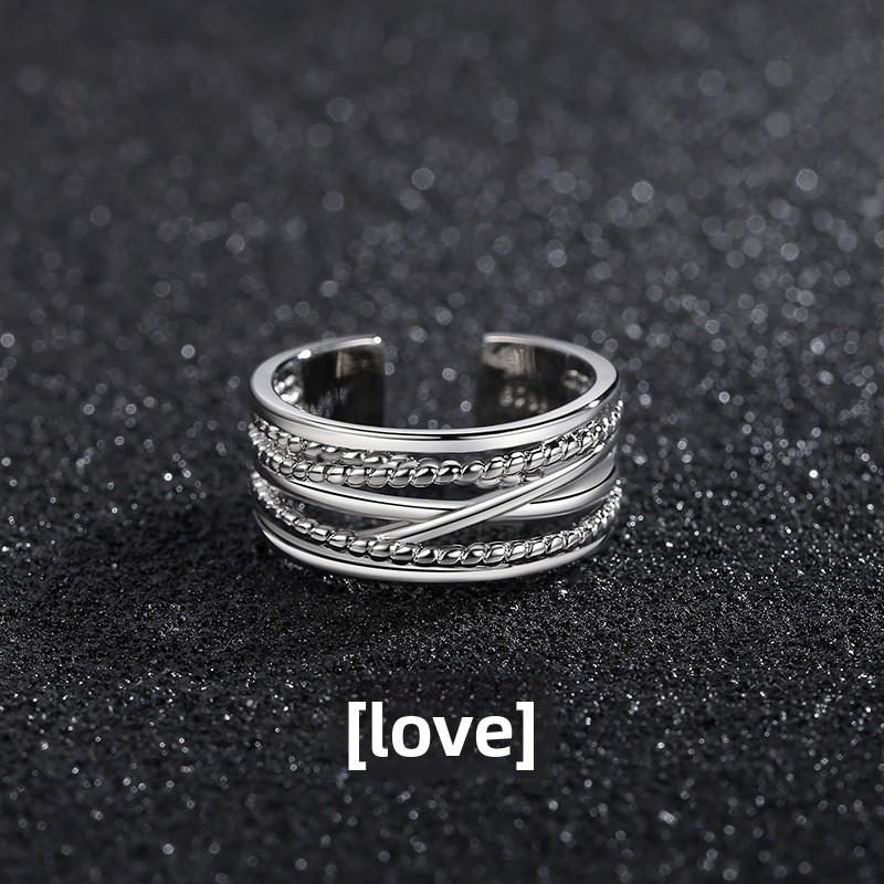 Men's Ring, Niche High-end Sensory Ring, Index Finger Ring, Simple Adjustable Ring