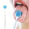Portable Plastic Tongue Scraper Reusable Oral Hygiene Coating Brush for Bad Breath Cleaning Coated Tongue Oral Dental Hygiene Care Tool