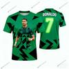 Nou Tricou Fotbal Ronaldo # 7 Ediție Specială Tricou Fotbal pentru Bărbați Femei Copii Tricou Fotbal Comemorativ Uscare Rapidă Îmbrăcăminte Sport