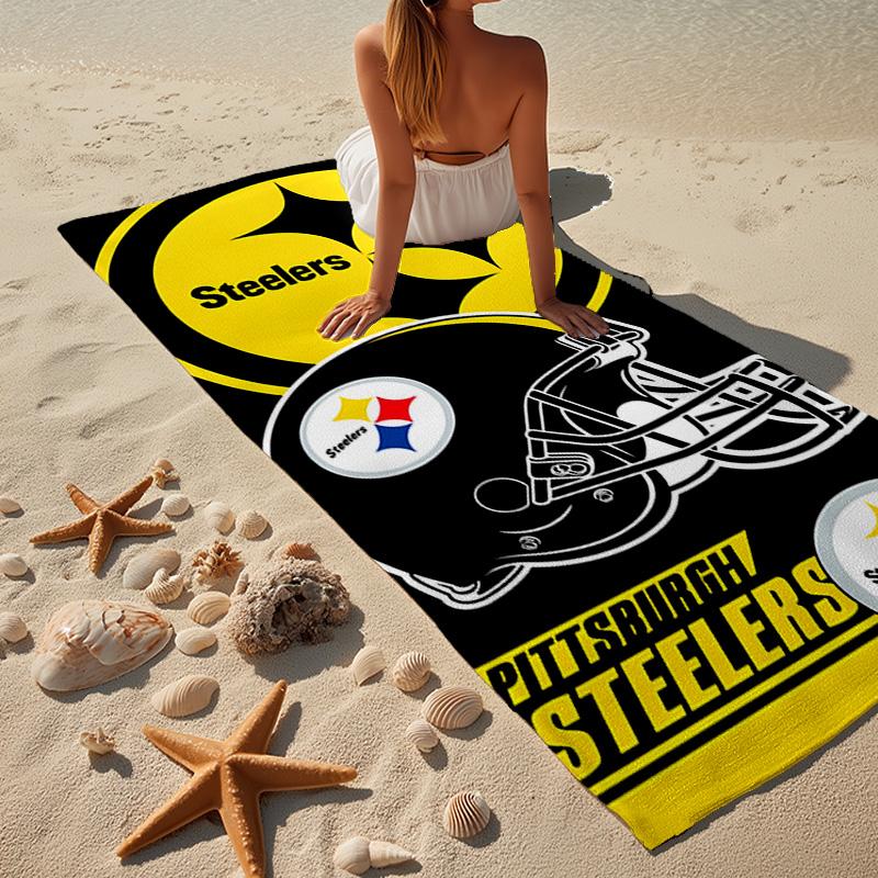 Pittsburgh Steelers  Microfiber Beach Towel, Lightweight And Quick-Dry, for Summer Travel, Beach Essential, Swimming Pool