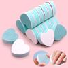 Dual-Sided Heart-Shaped Nail File Sponge Block - High Elasticity and Polishing