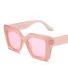 Retro Vierkante Cat Eye voor Vrouwen Mode Brillen Oversized Eenvoudige Grote Vrouwen Grote Zonnebrillen Dikke Dikke Tinten