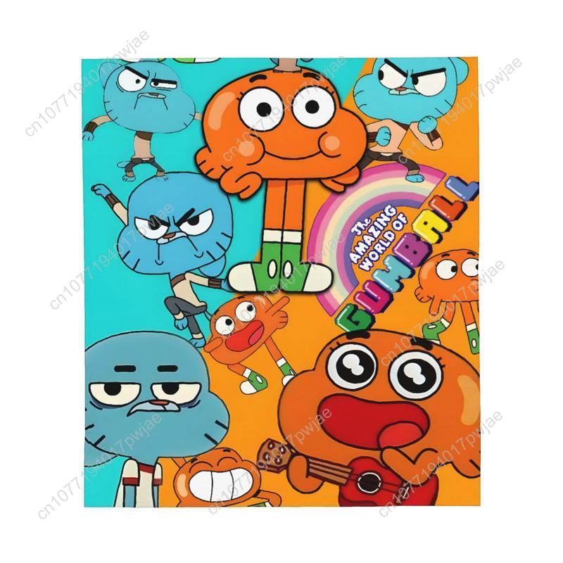 Die Magische Welt von Gumball Flanelldecke - Weich und warm für Sofa Bett Camping Reise - Lebendige Individuelle Decken